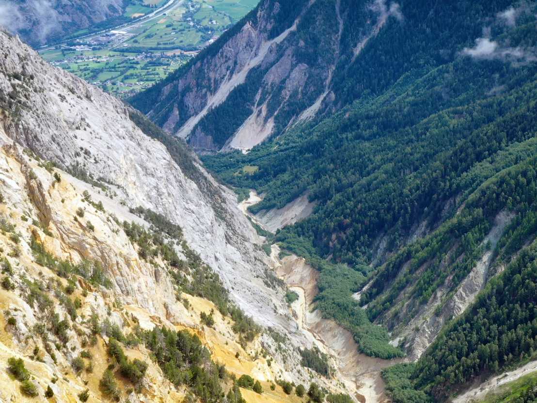 Illgraben führt ins Rhonetal