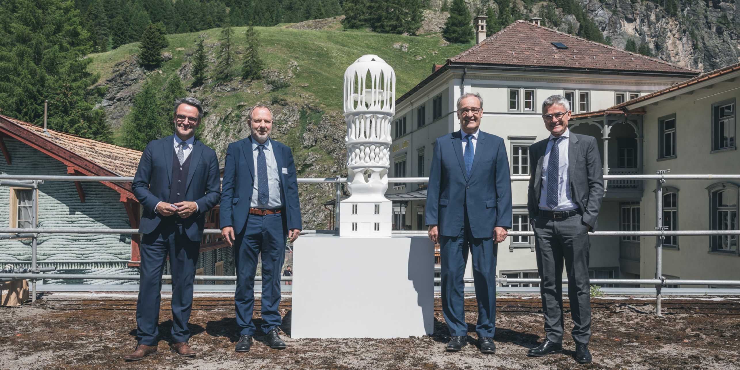 Giovanni Netzer, Detlef Günther, Guy Parmelin and Mario Cavigelli