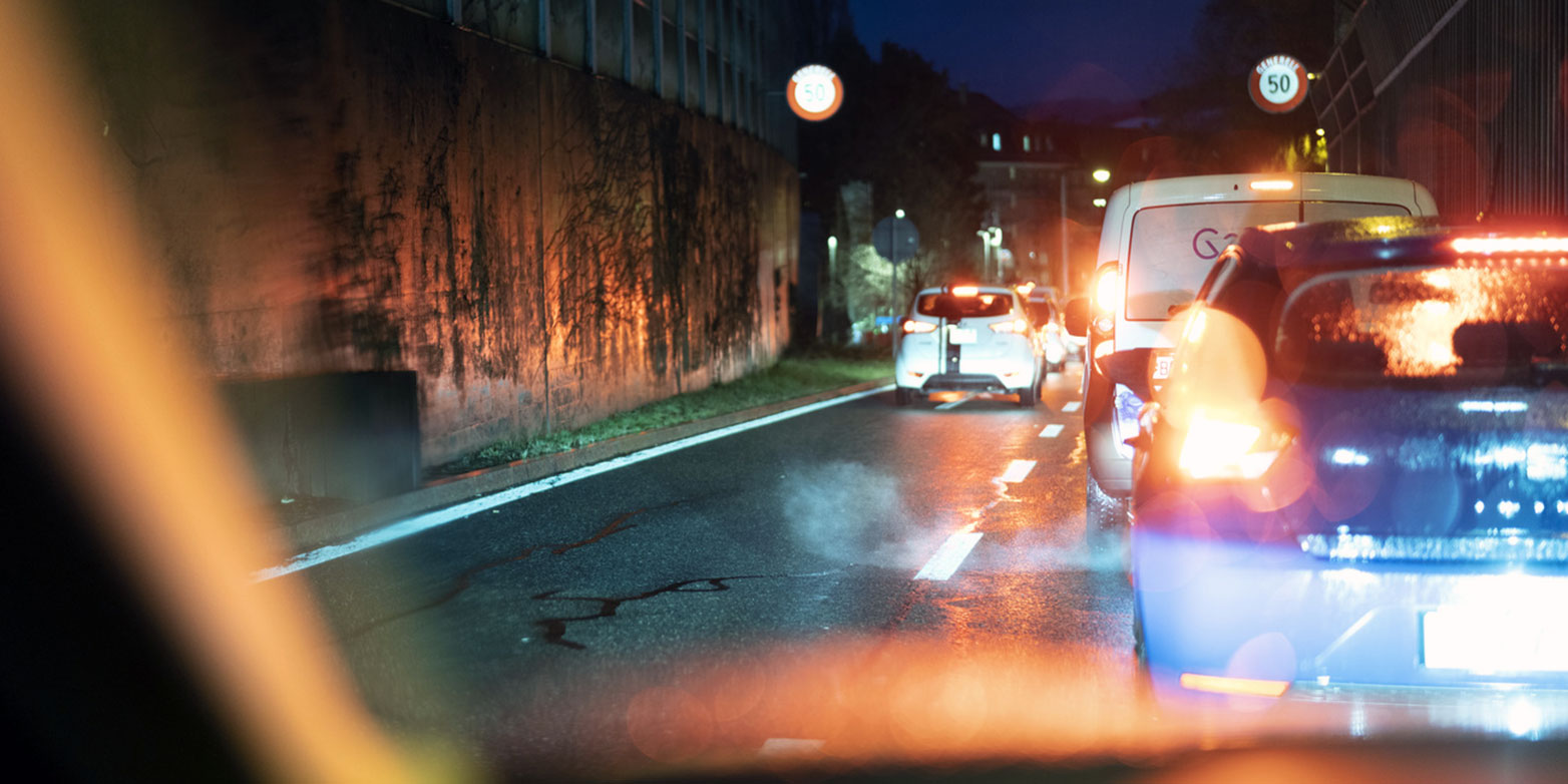 Traffic jam in Bern