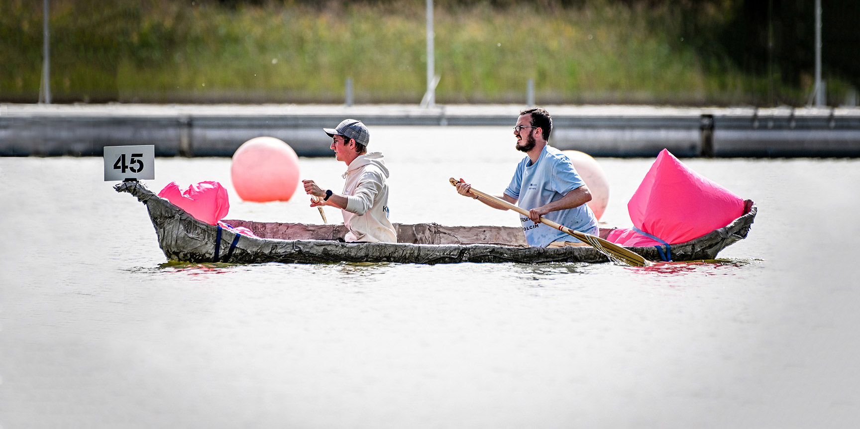 Concrete canoe