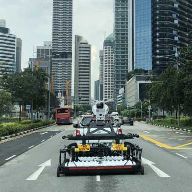 Ansicht Strasse Singapur