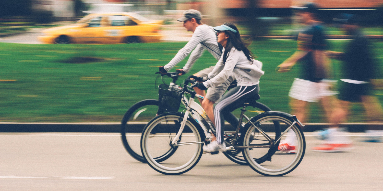 Zwei Radfahrer