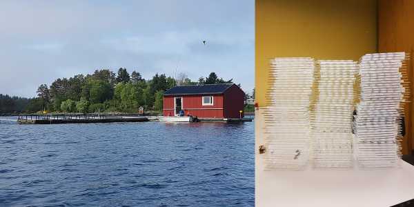 Picture from Norway and a pile of microfluid devices