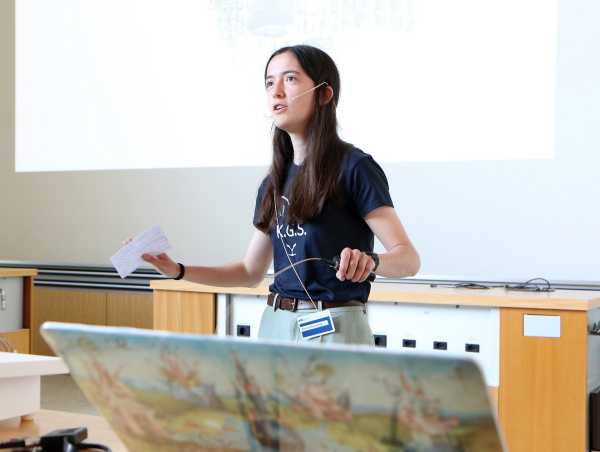 A student is speaking