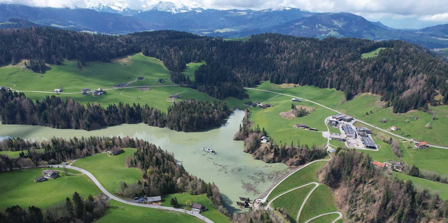 Landscape with reservoir
