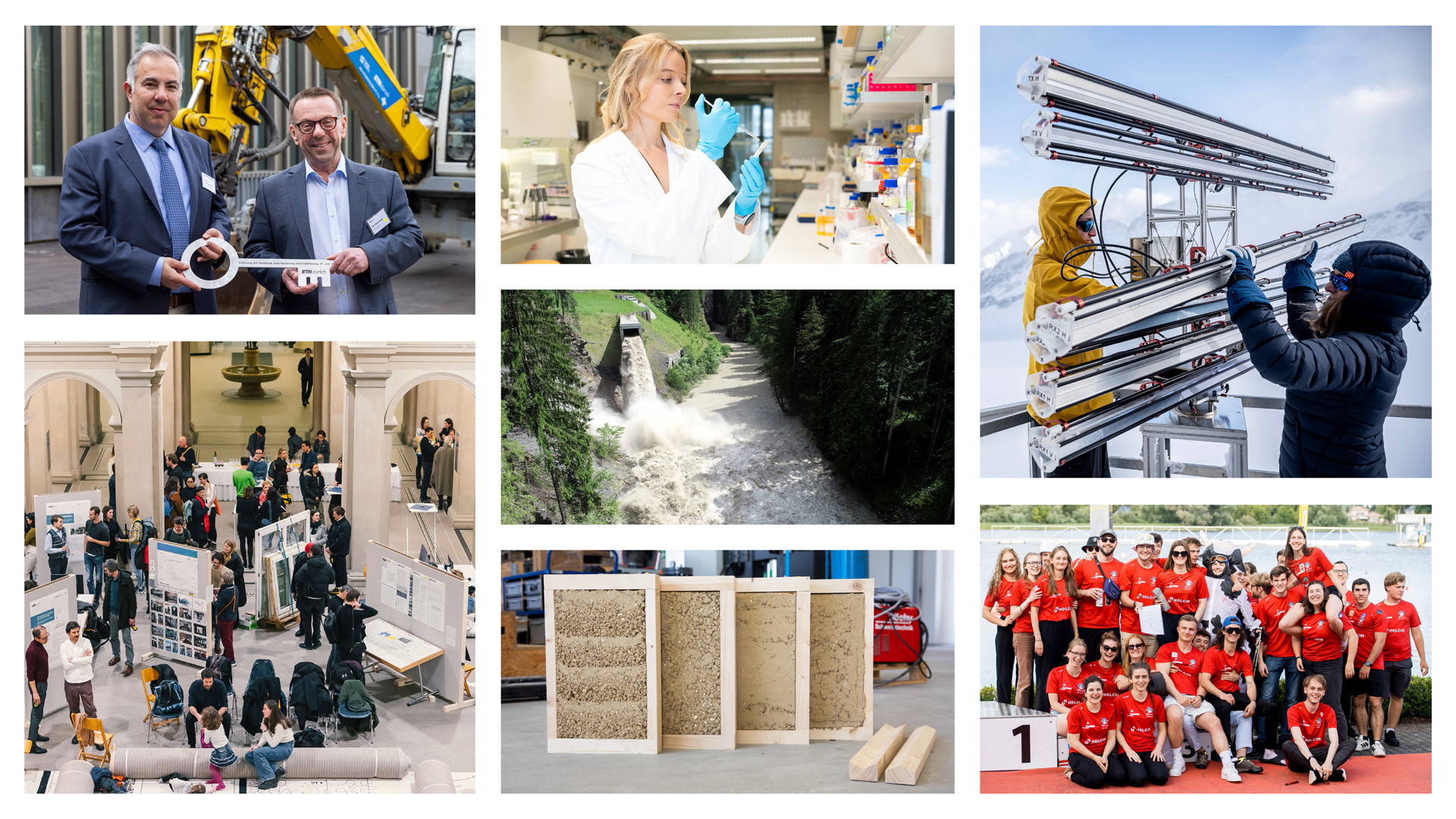 Collage of annual report