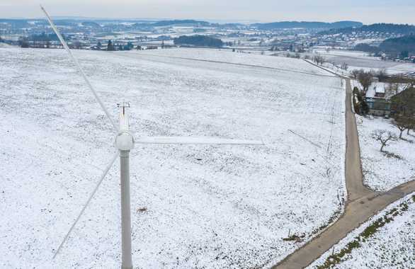 Blick auf die Windmühle