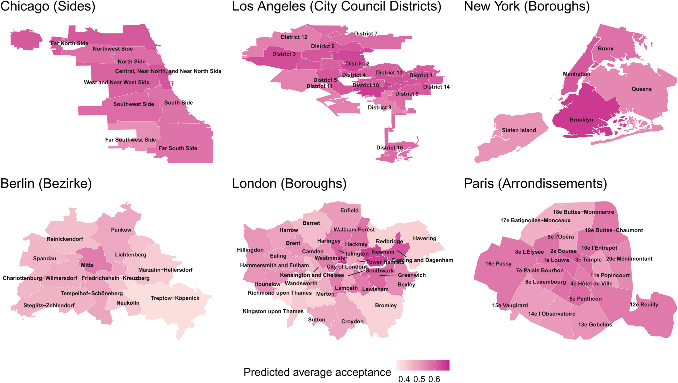 Schaubild zur Akzeptanz der Wohnverdichtung in den westeuropäischen Ländern und den USA.