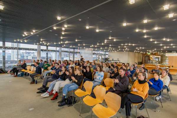 Audience at certification event