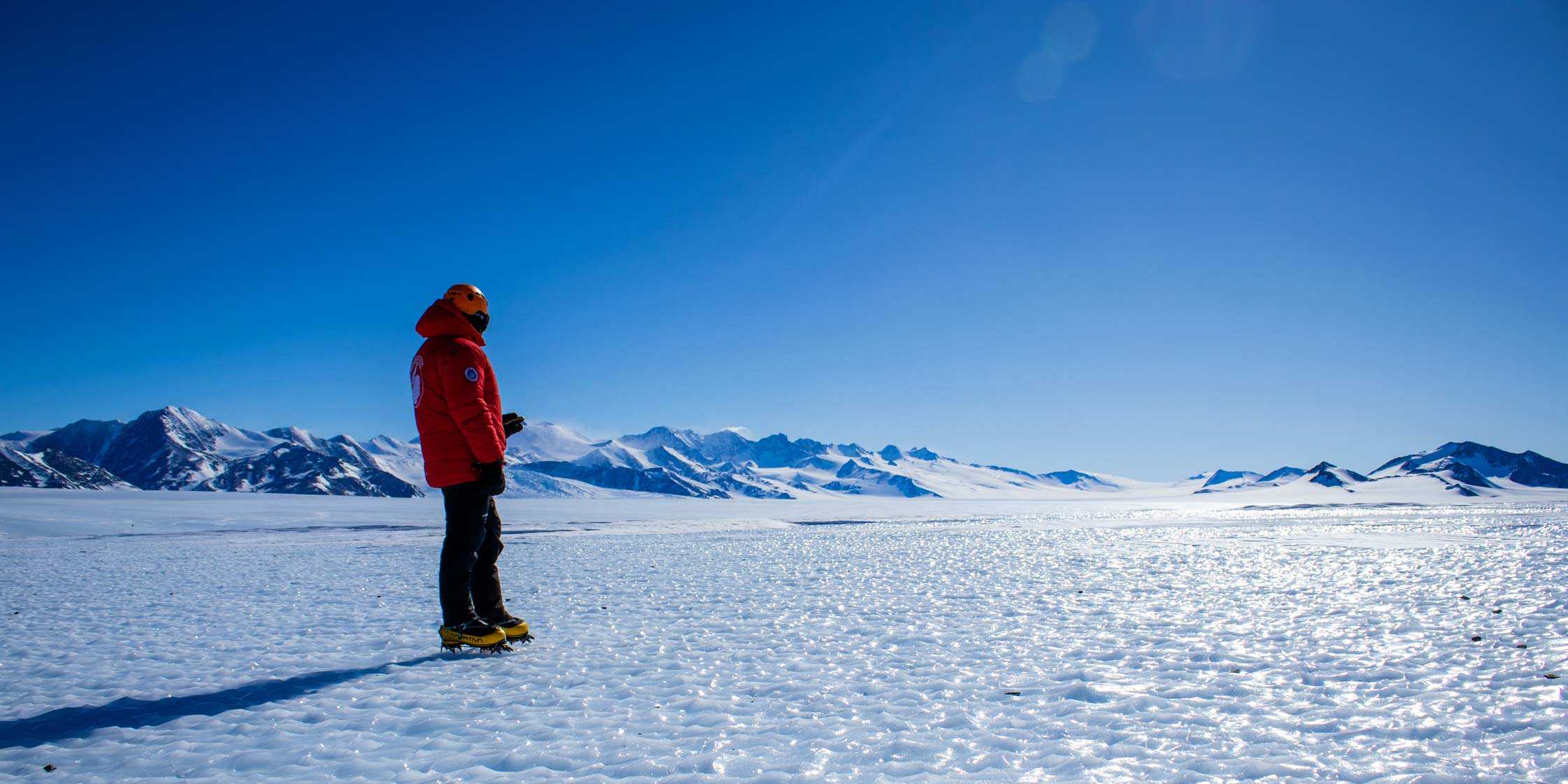 Antarctica snow landscape
