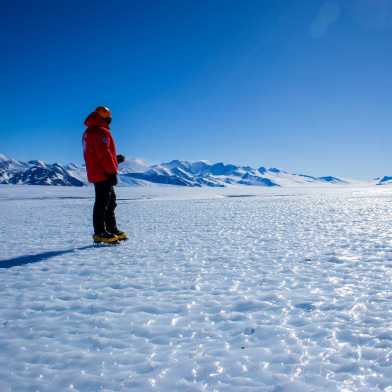 Antarctica snow landscape