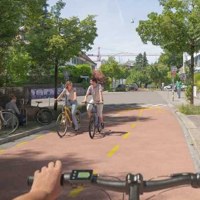 2 people on bicycle