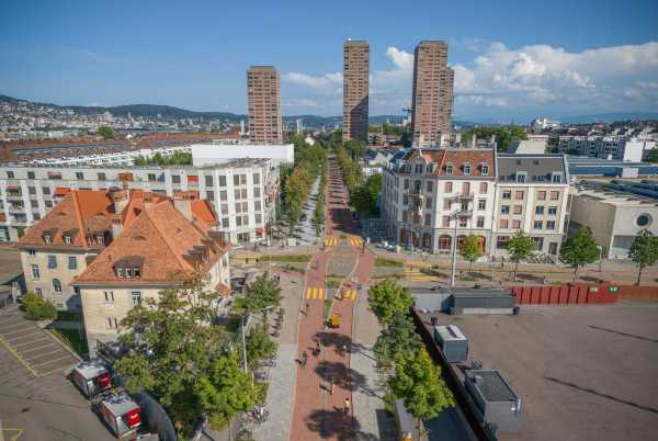 Top view of Baslerstrasse