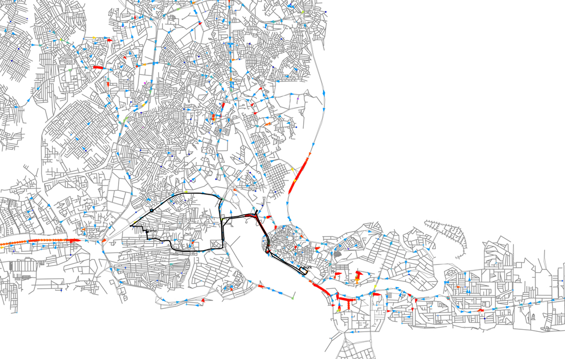 Vergrösserte Ansicht: Stadtplan illustration