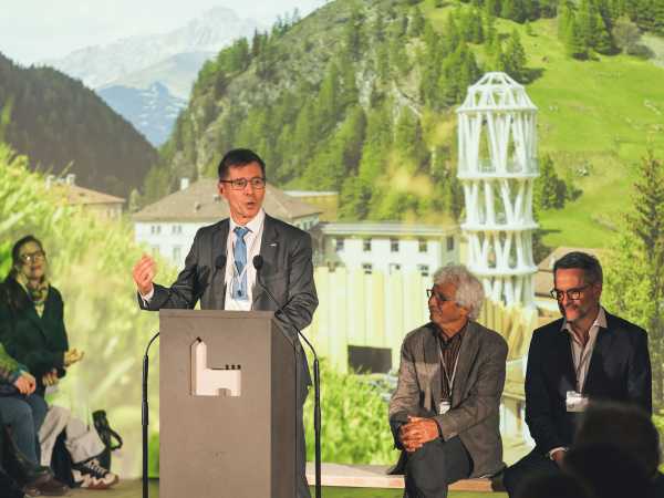 ETH-Präsident Joël Mesot während seiner Ansprache.