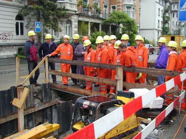 Besichtigung Baustelle